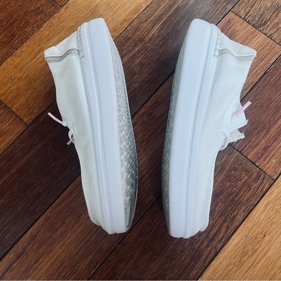 HEY DUDE WENDY RISE SNEAKER in SPARKLE WHITE Sz 5 - Picture 7 of 12